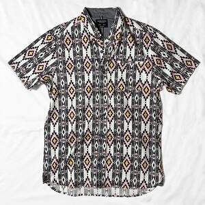 Sun Rise Kingdom Shirt Mens Size S Southwest Aztec Pattern Button Up NEW